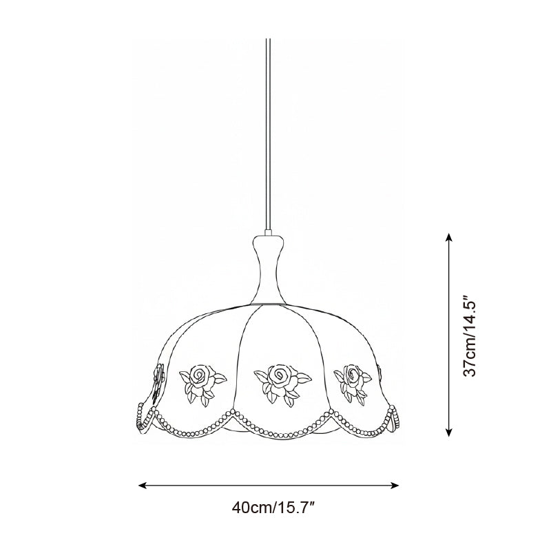 Roselace Wood Pendant Lamp — product view 5