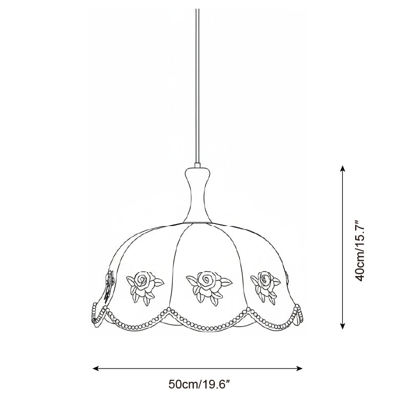 Roselace Wood Pendant Lamp — product view 6