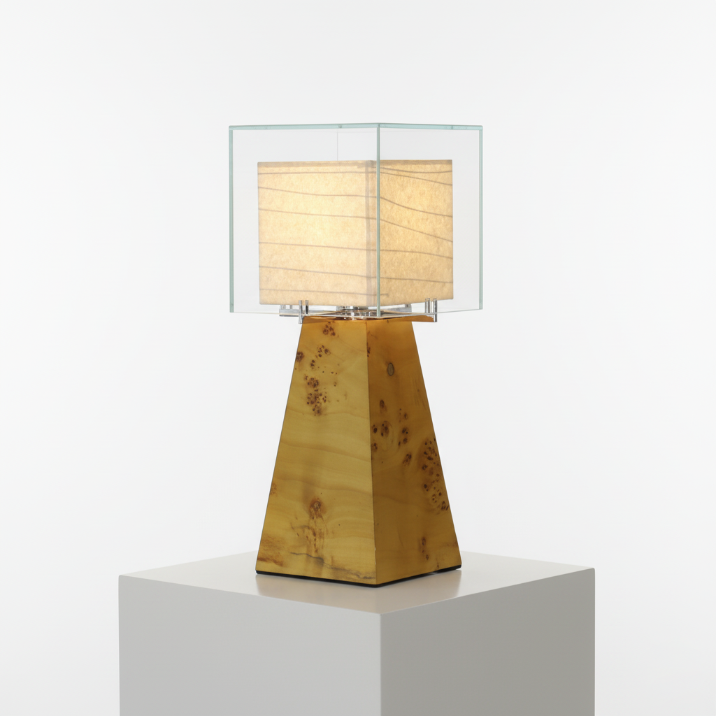 Burlspire Glass Table Lamp — product view 2