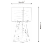 Burlspire Glass Table Lamp — product view 5