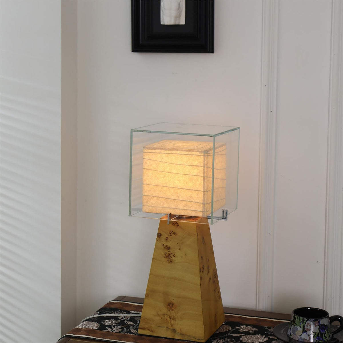 Burlspire Glass Table Lamp — product view 8