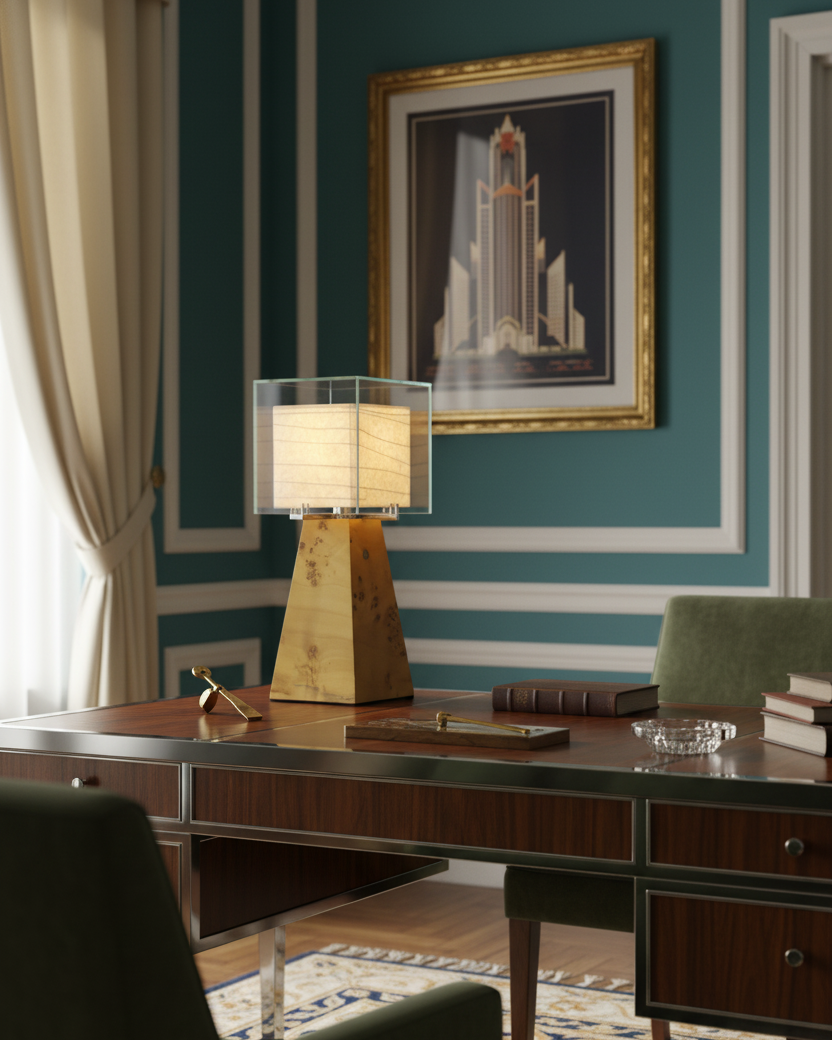 Burlspire Glass Table Lamp — product view 15