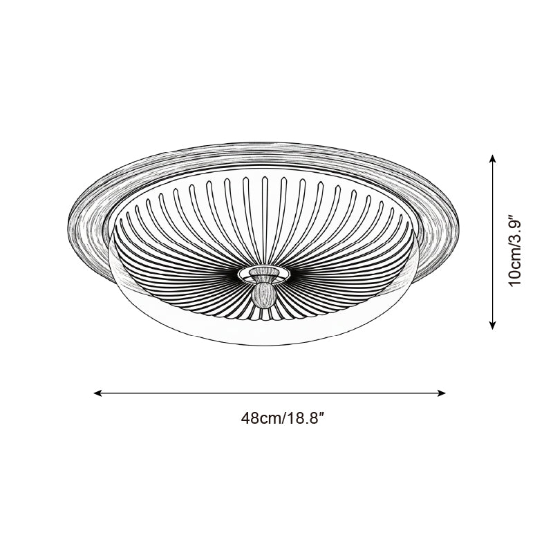 Crestfold Wood Ceiling Lamp — product view 5