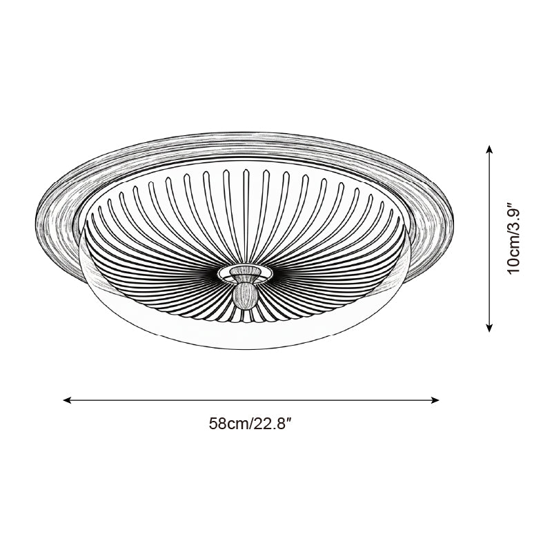 Crestfold Wood Ceiling Lamp — product view 6