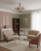 RoseLace Wood Ceiling Lamp — product view 3