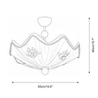 RoseLace Wood Ceiling Lamp — product view 5
