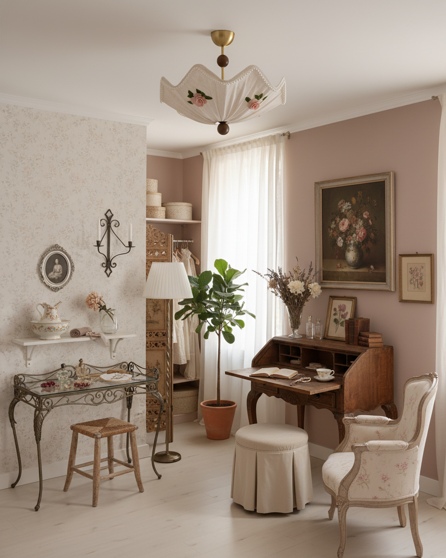 RoseLace Wood Ceiling Lamp — product view 9