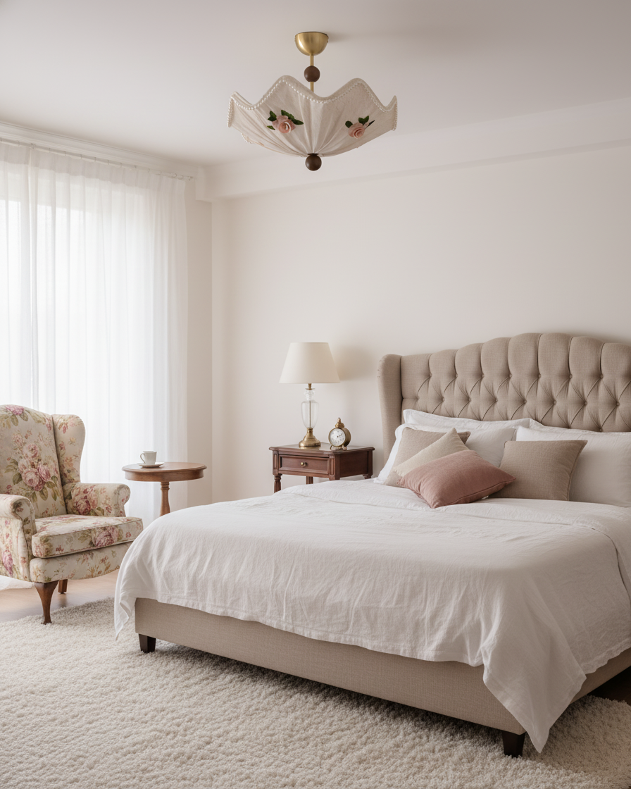 RoseLace Wood Ceiling Lamp — product view 10