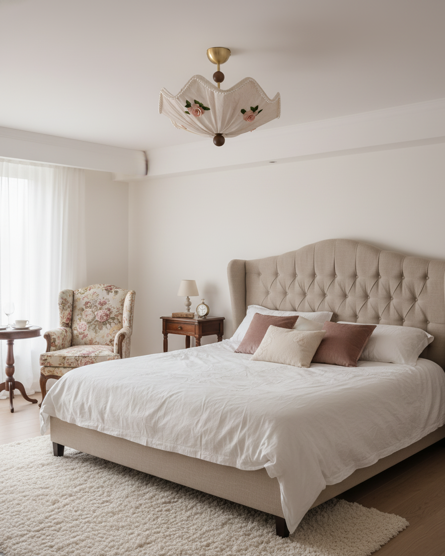 RoseLace Wood Ceiling Lamp — product view 13