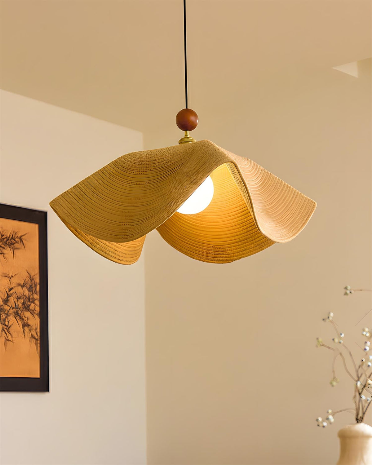 Wavora Wood Pendant Lamp — product view 6