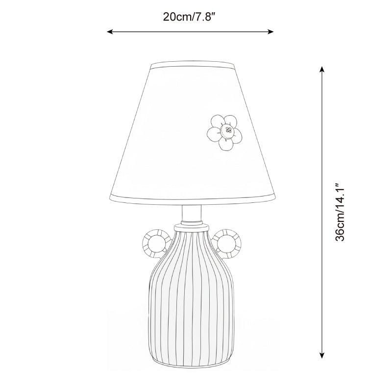 Lime Twirl Metal Table Lamp — product view 5