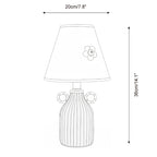 Lime Twirl Metal Table Lamp — product view 5