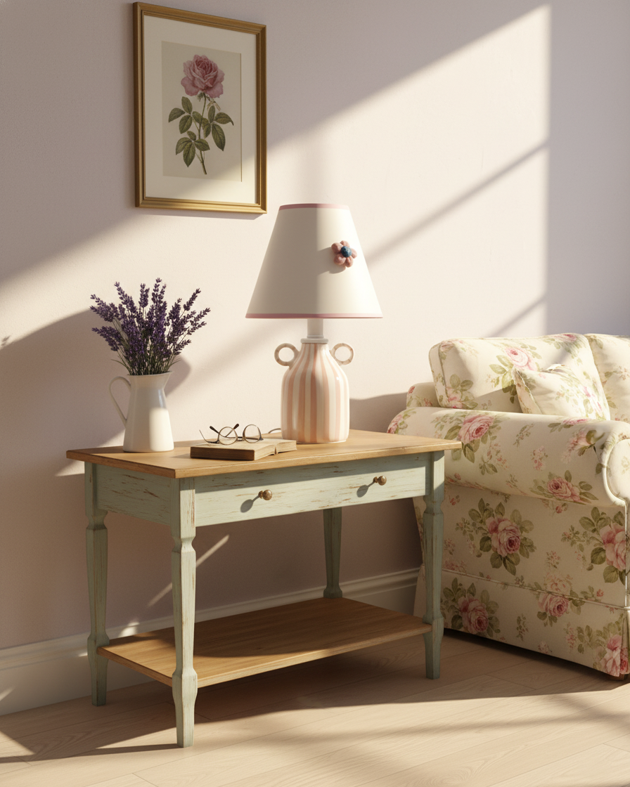Lime Twirl Metal Table Lamp — product view 8