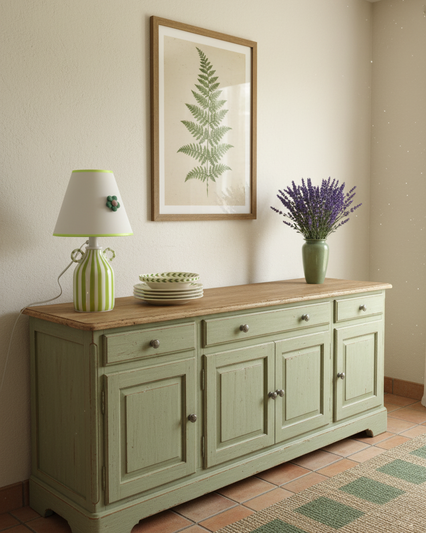 Lime Twirl Metal Table Lamp — product view 14