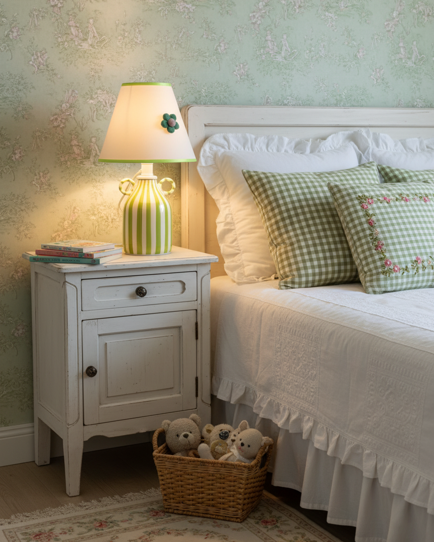 Lime Twirl Metal Table Lamp — product view 20