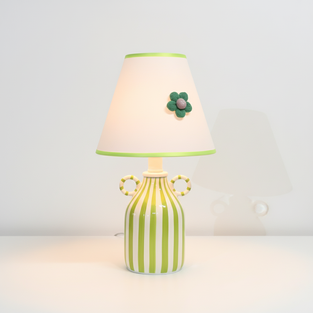 Lime Twirl Metal Table Lamp — product view 26