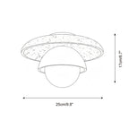 Cavara Travertine Ceiling Lamp — product view 5