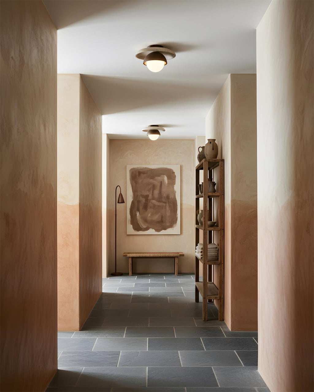 Cavara Travertine Ceiling Lamp — product view 6