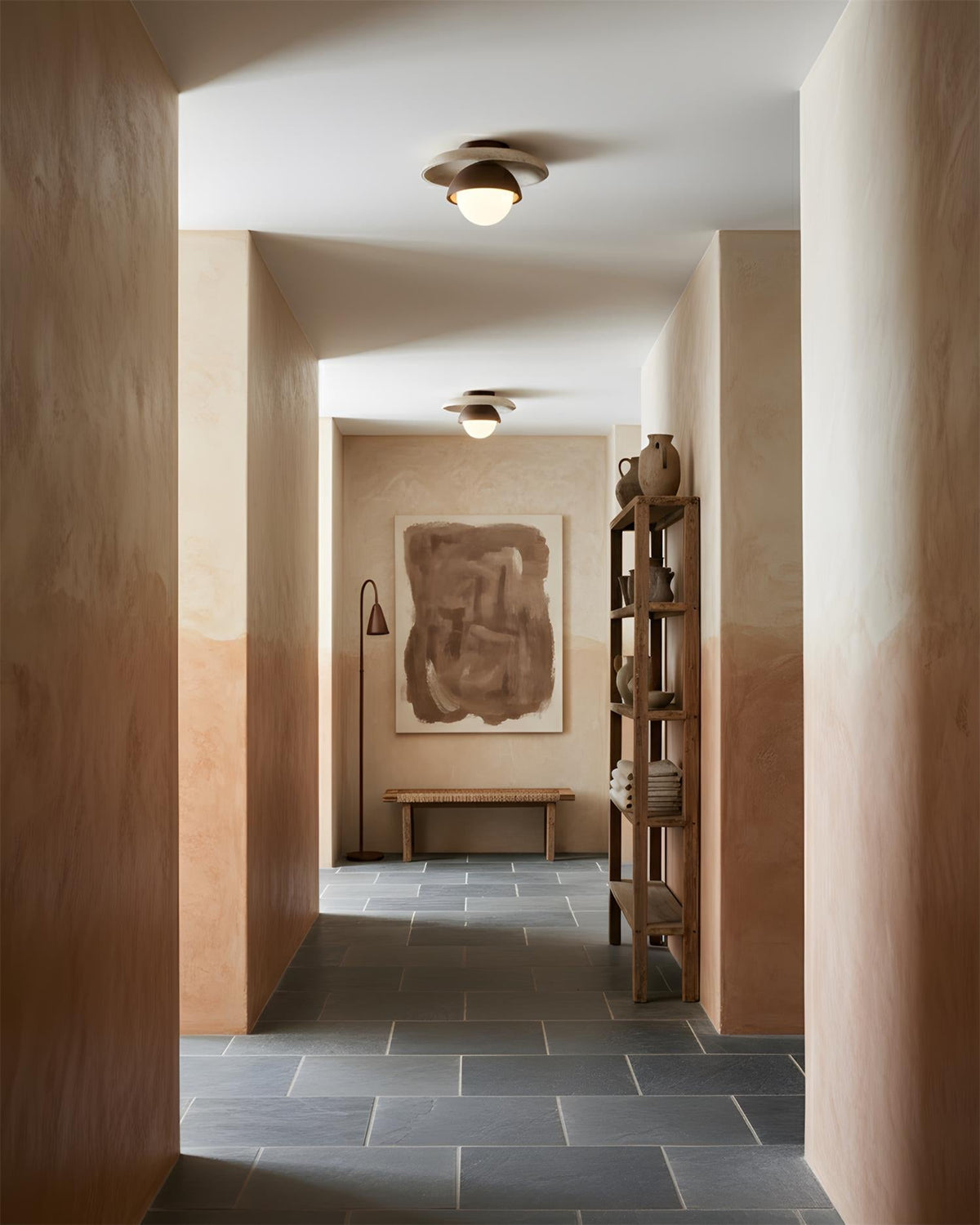 Cavara Travertine Ceiling Lamp — product view 6