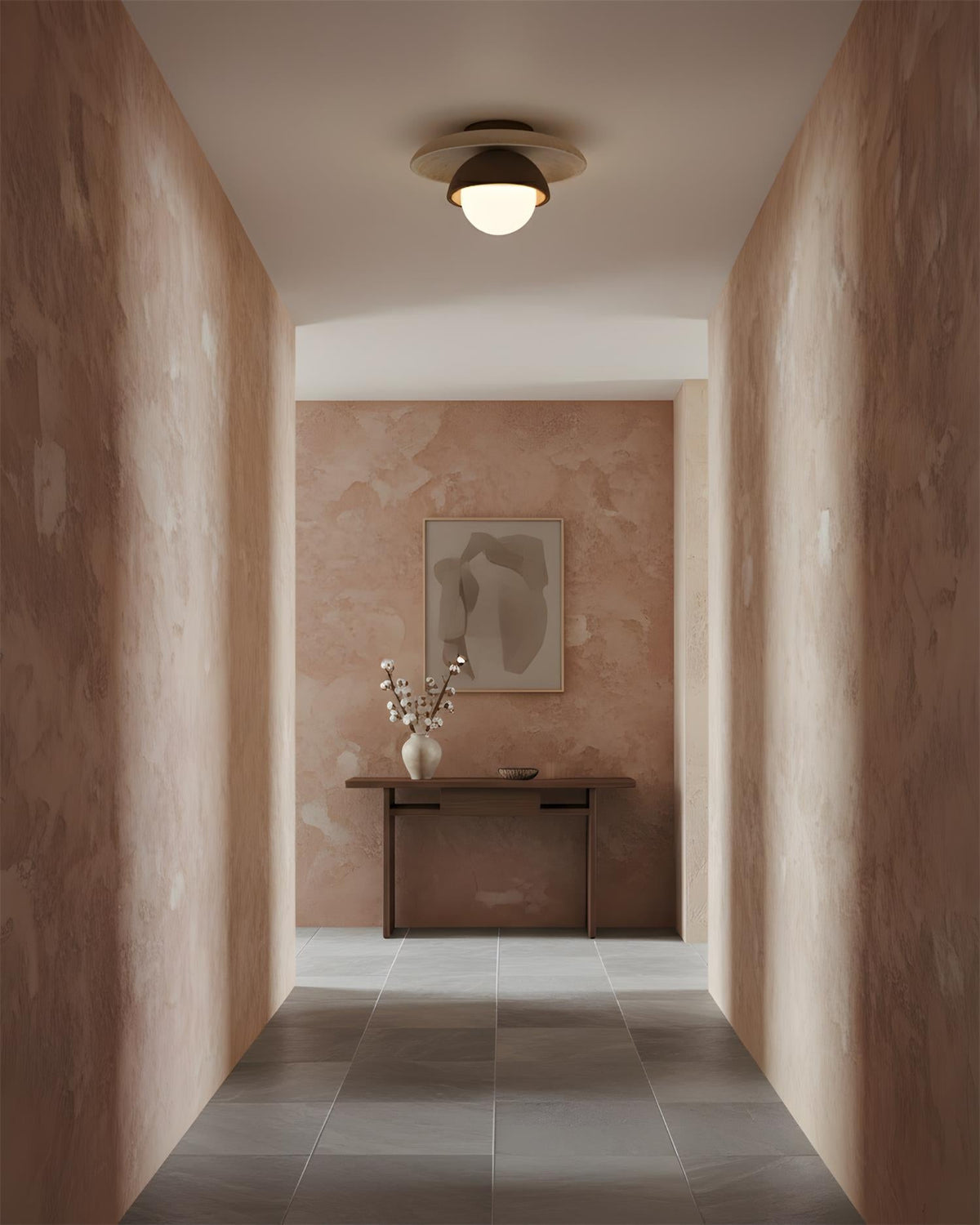 Cavara Travertine Ceiling Lamp — product view 10