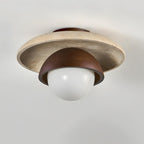 Cavara Travertine Ceiling Lamp — product view 13