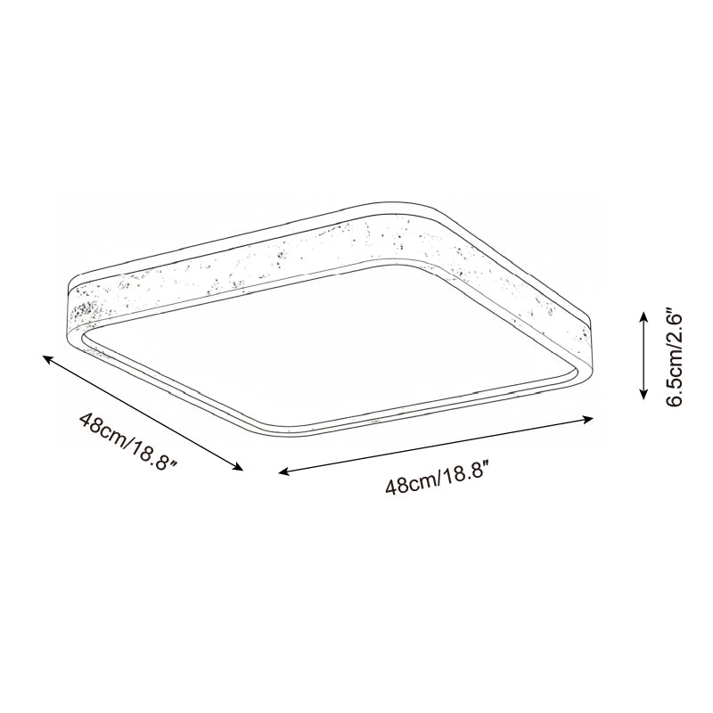 Kirin Travertine Ceiling Lamp — product view 7