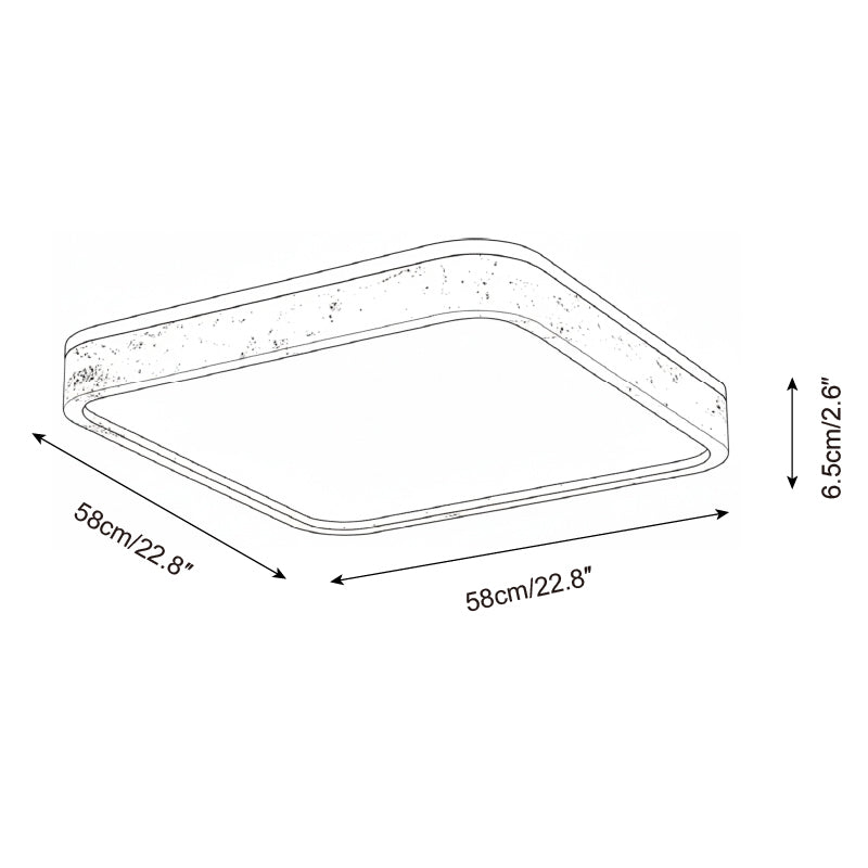 Kirin Travertine Ceiling Lamp — product view 8