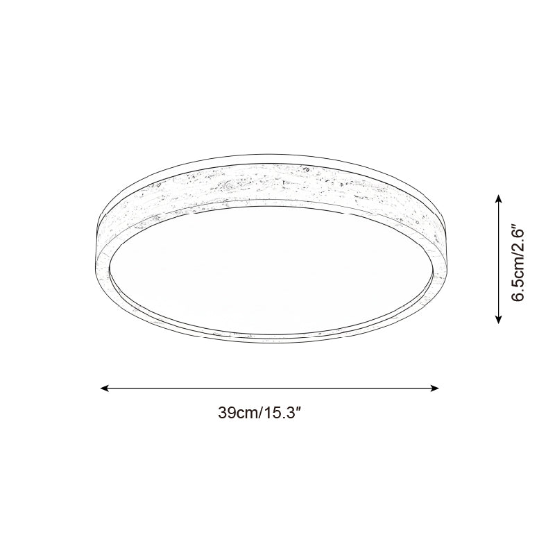 Cirona Travertine Ceiling Lamp — product view 5