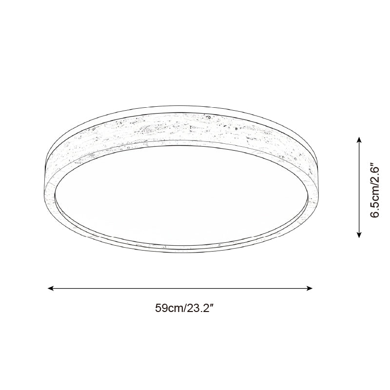 Cirona Travertine Ceiling Lamp — product view 8