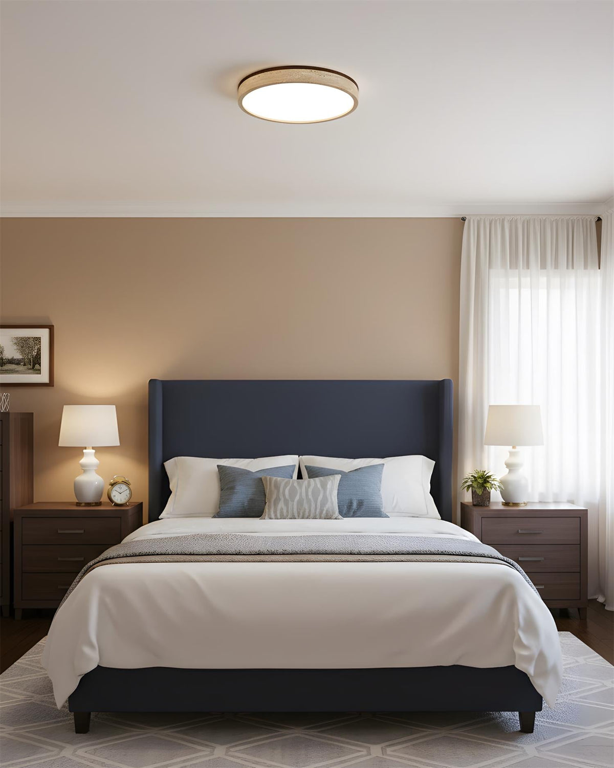 Cirona Travertine Ceiling Lamp — product view 10
