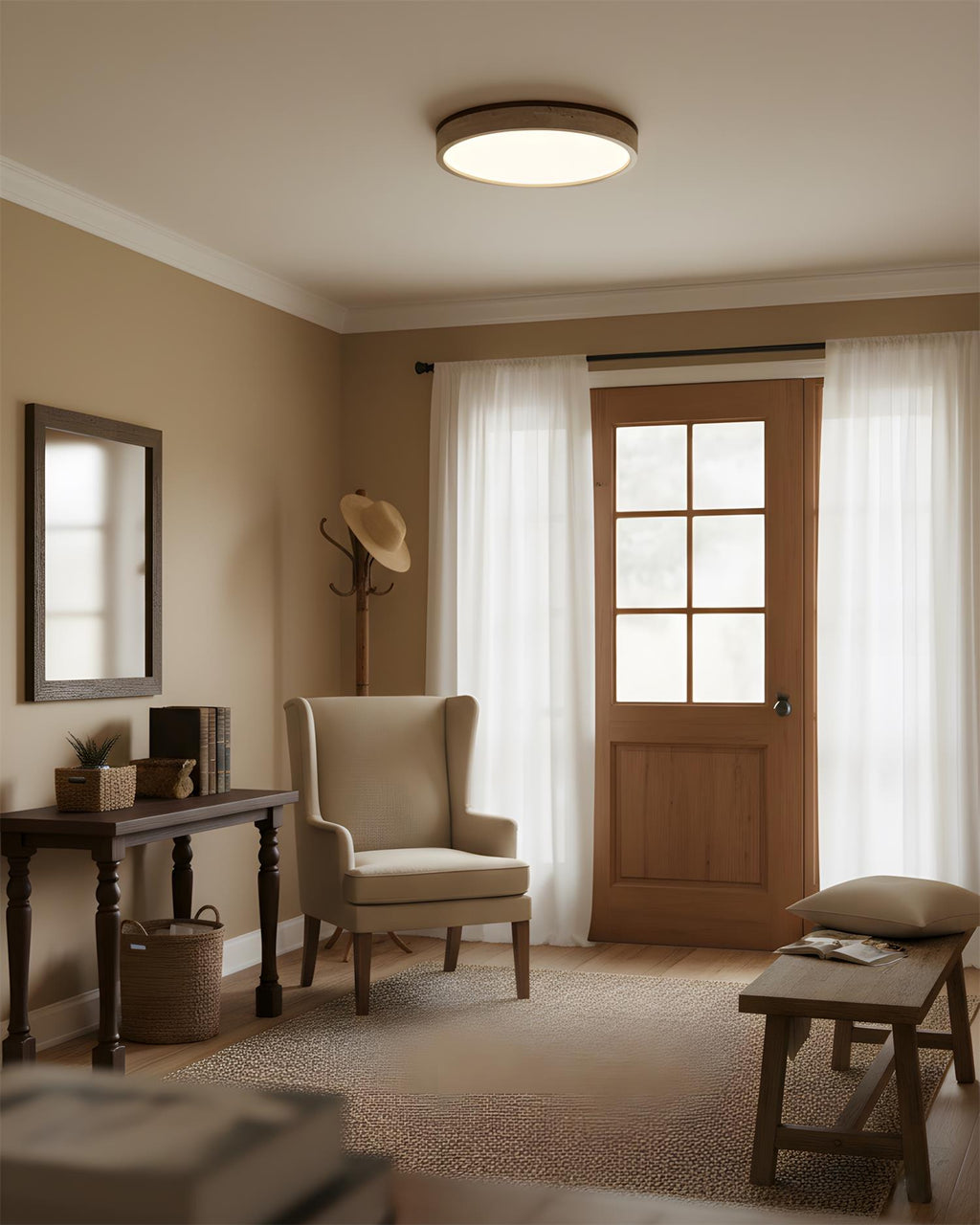 Cirona Travertine Ceiling Lamp — product view 14
