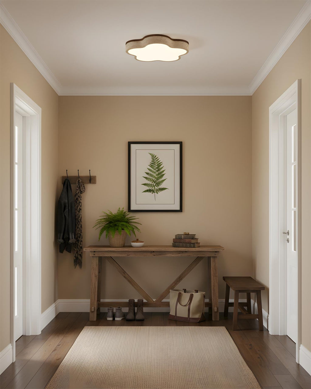 Fluffy Travertine Ceiling Lamp — product view 4