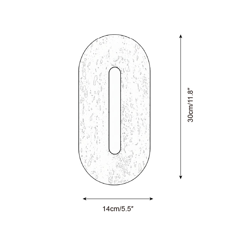 Olera Travertine Wall Lamp — product view 6