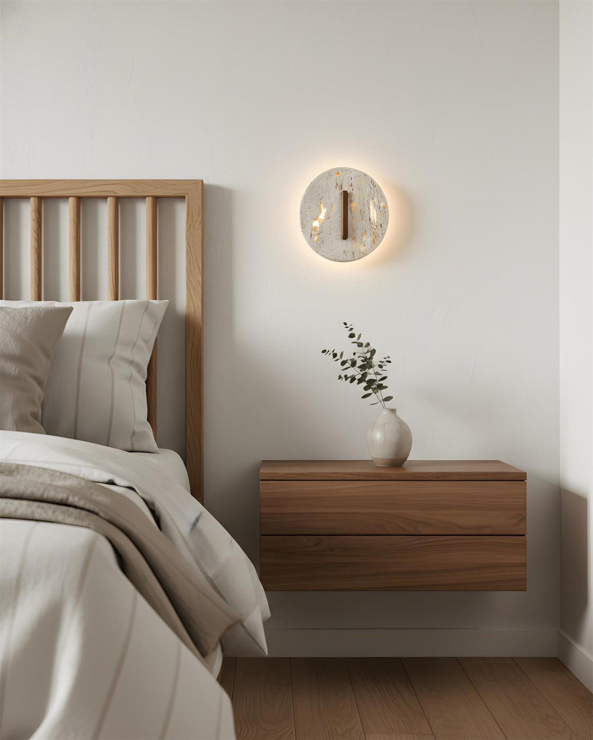 Olera Travertine Wall Lamp — product view 9