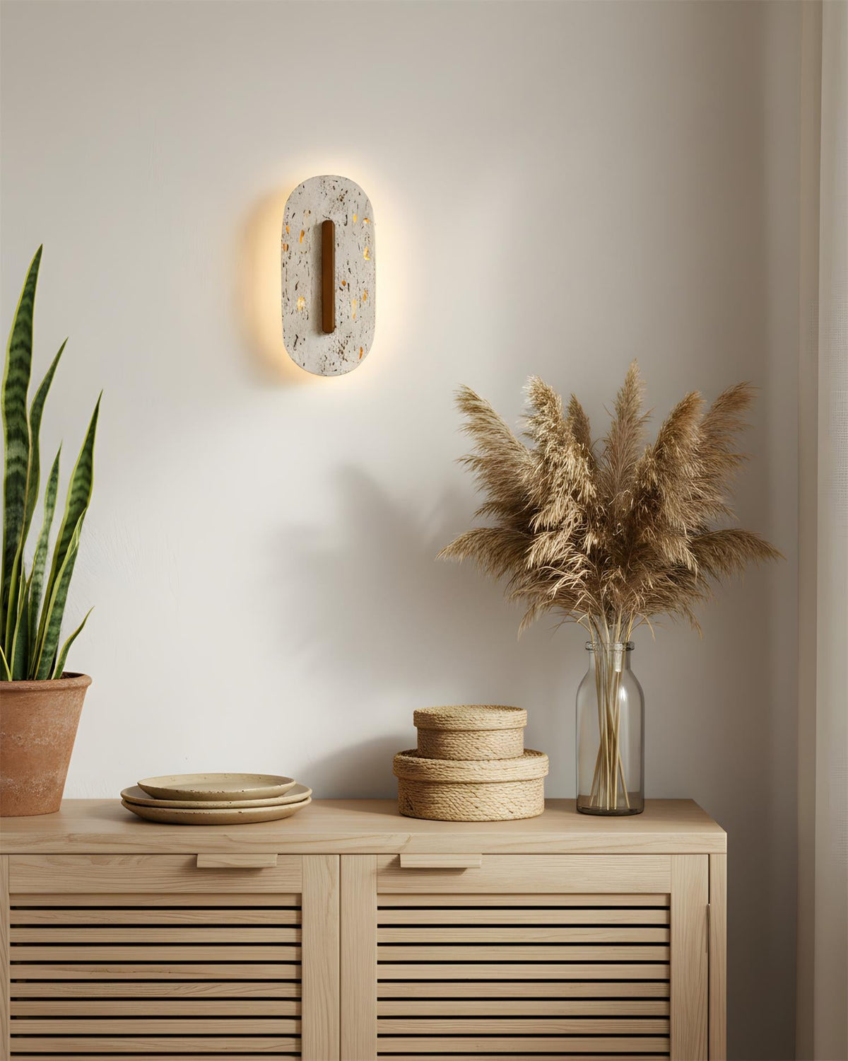 Olera Travertine Wall Lamp — product view 12