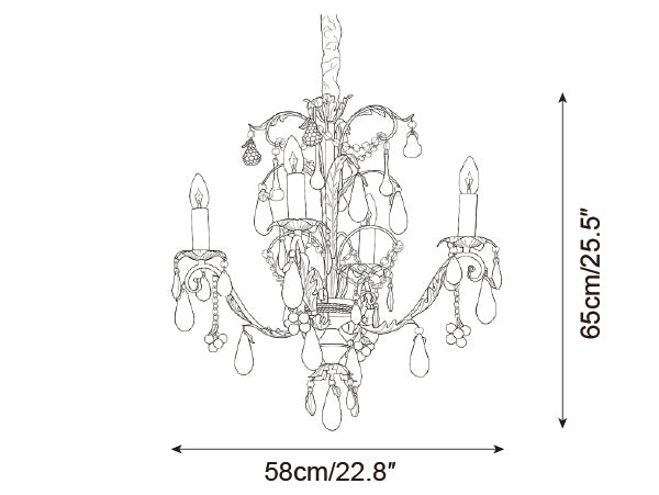 Vibranza Glass Chandelier — product detail 17