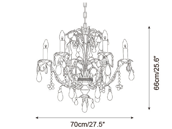Vibranza Glass Chandelier — product detail 18