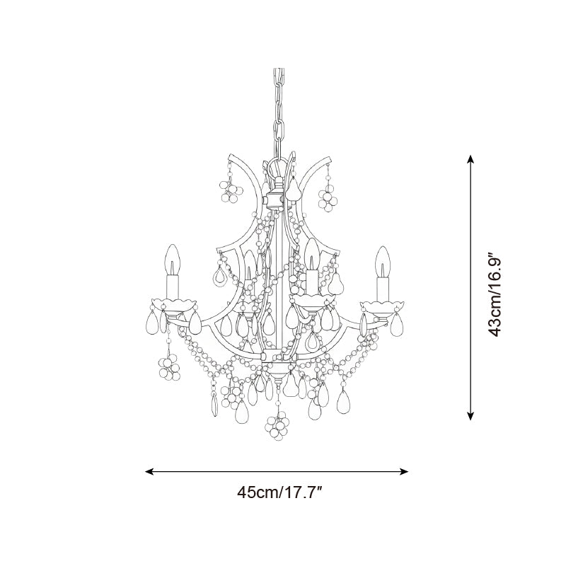 Beloria Glass Chandelier — product detail 14