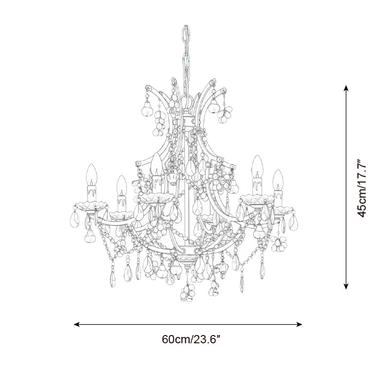 Beloria Glass Chandelier — product detail 15