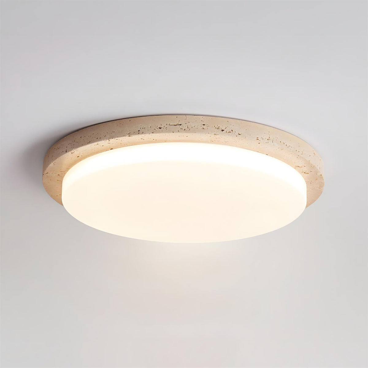 Lumara Travertine Ceiling Lamp — product view 2