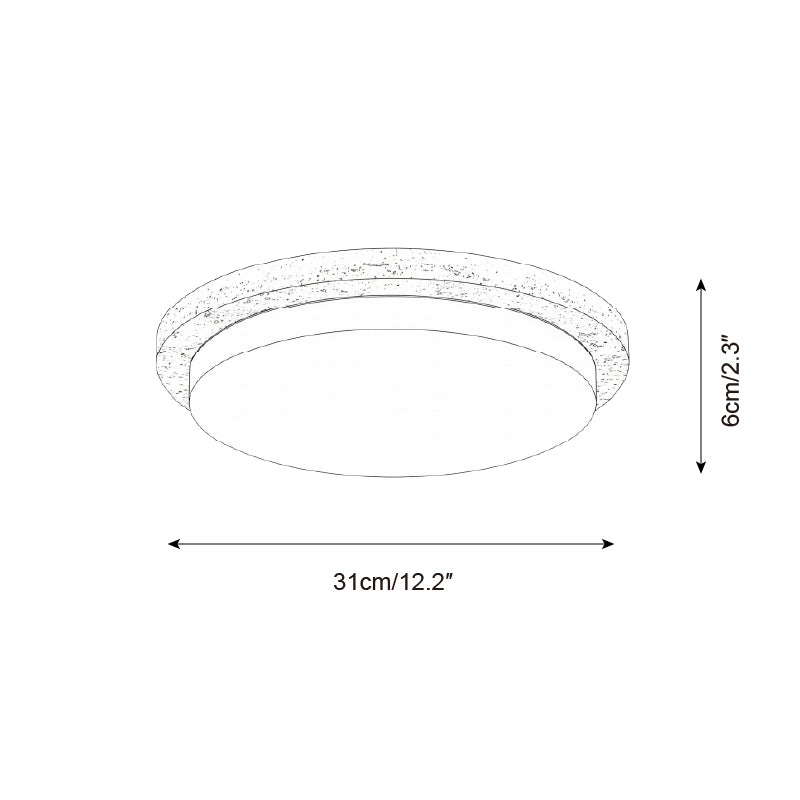 Lumara Travertine Ceiling Lamp — product view 5