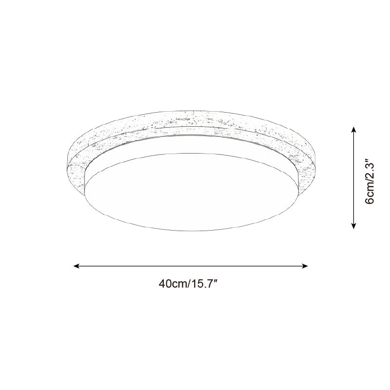 Lumara Travertine Ceiling Lamp — product view 6