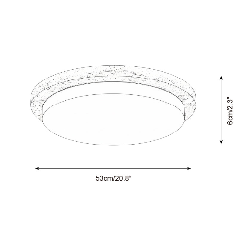 Lumara Travertine Ceiling Lamp — product view 7