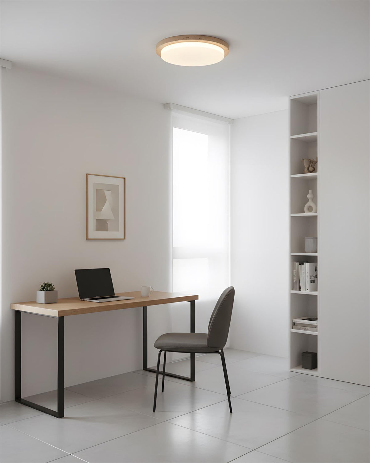 Lumara Travertine Ceiling Lamp — product view 9