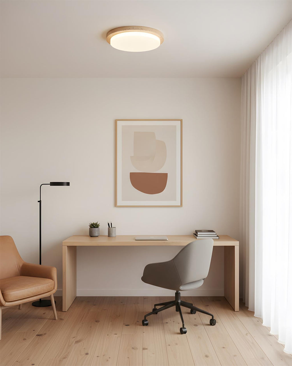 Lumara Travertine Ceiling Lamp — product view 12