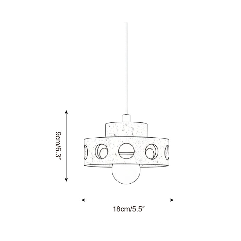 Moro Travertine Pendant Lamp — product view 5