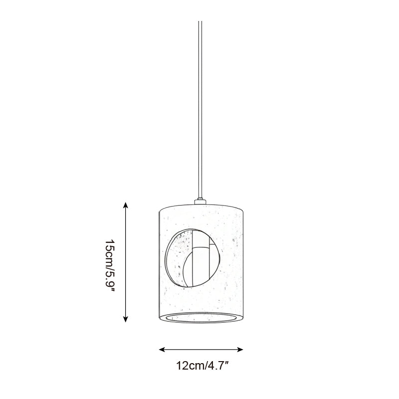 Mintra Travertine Pendant Lamp — product view 5