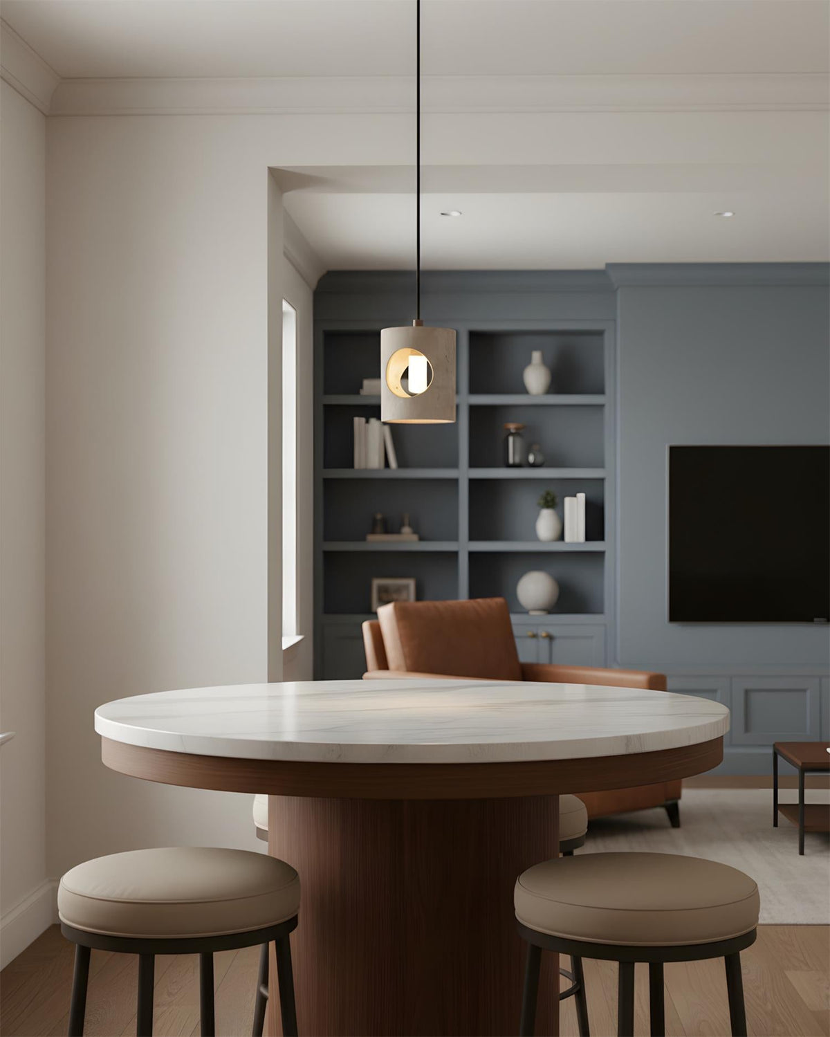 Mintra Travertine Pendant Lamp — product view 8