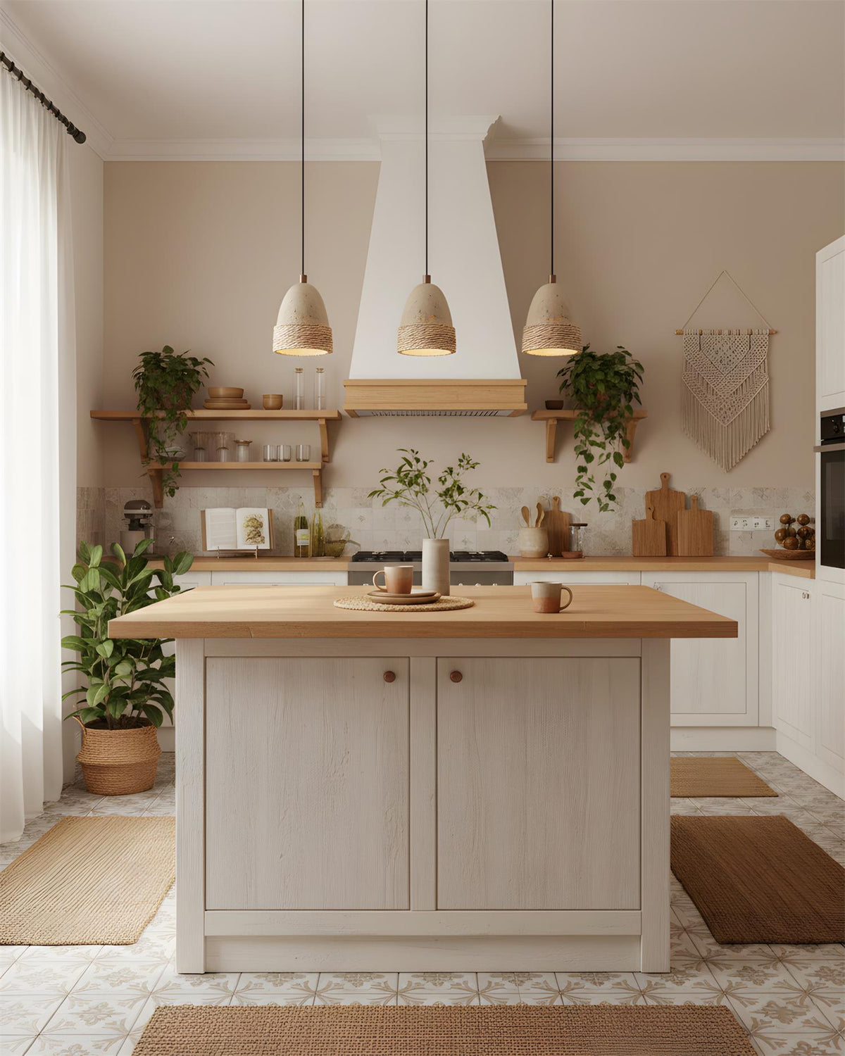 Baskra Travertine Pendant Lamp — product view 3