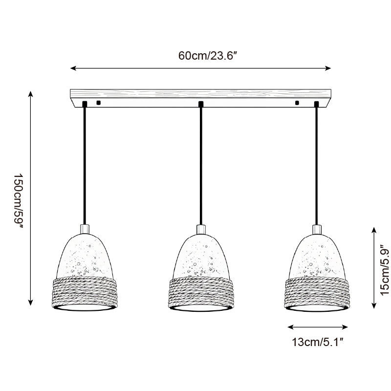 Baskra Travertine Pendant Lamp — product view 6